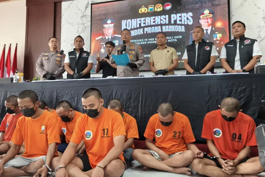22 Kasus Narkoba di Mojokerto Terbongkar, Barang Bukti Capai Ratusan Juta Rupiah