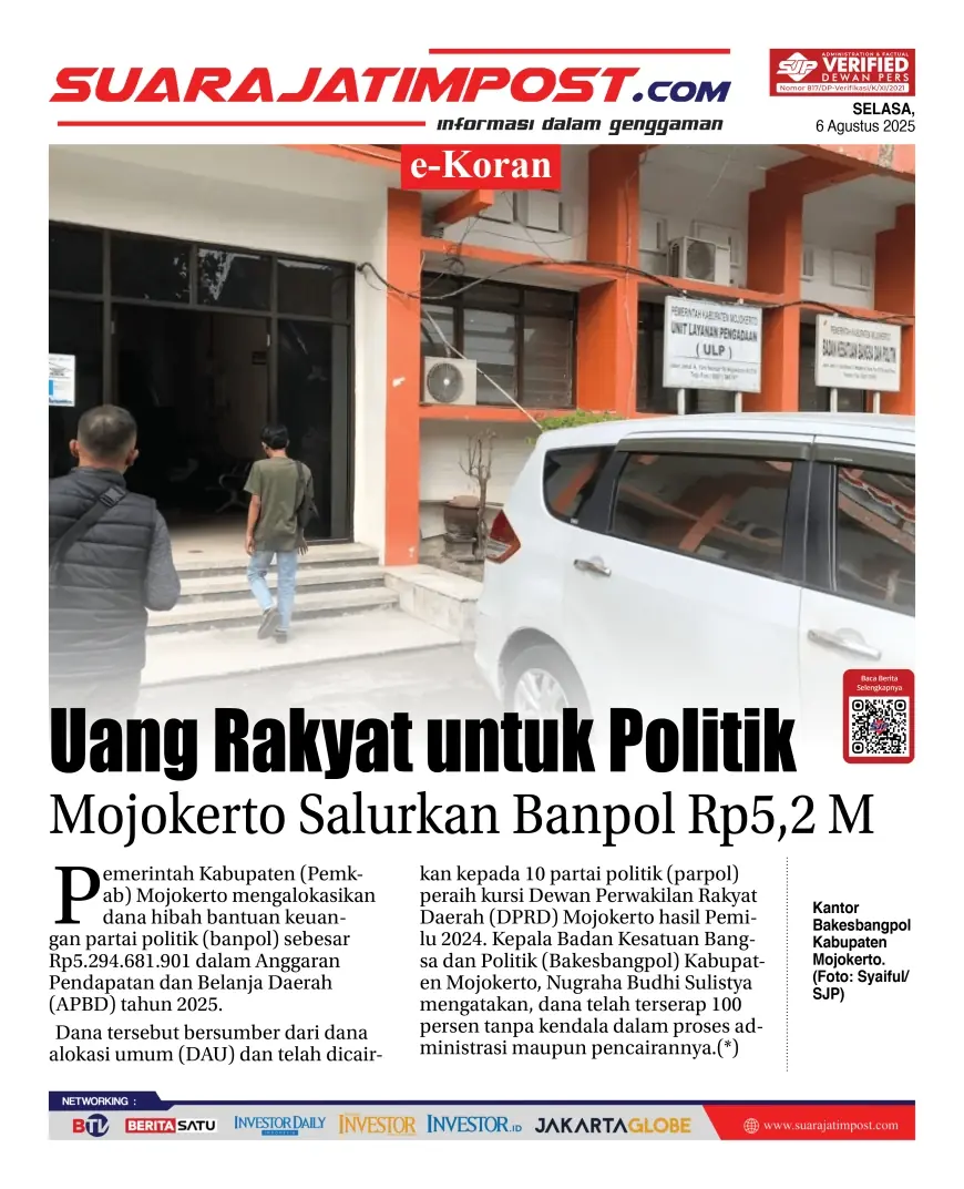 eKoran, Edisi Rabu, 6 Agustus 2025