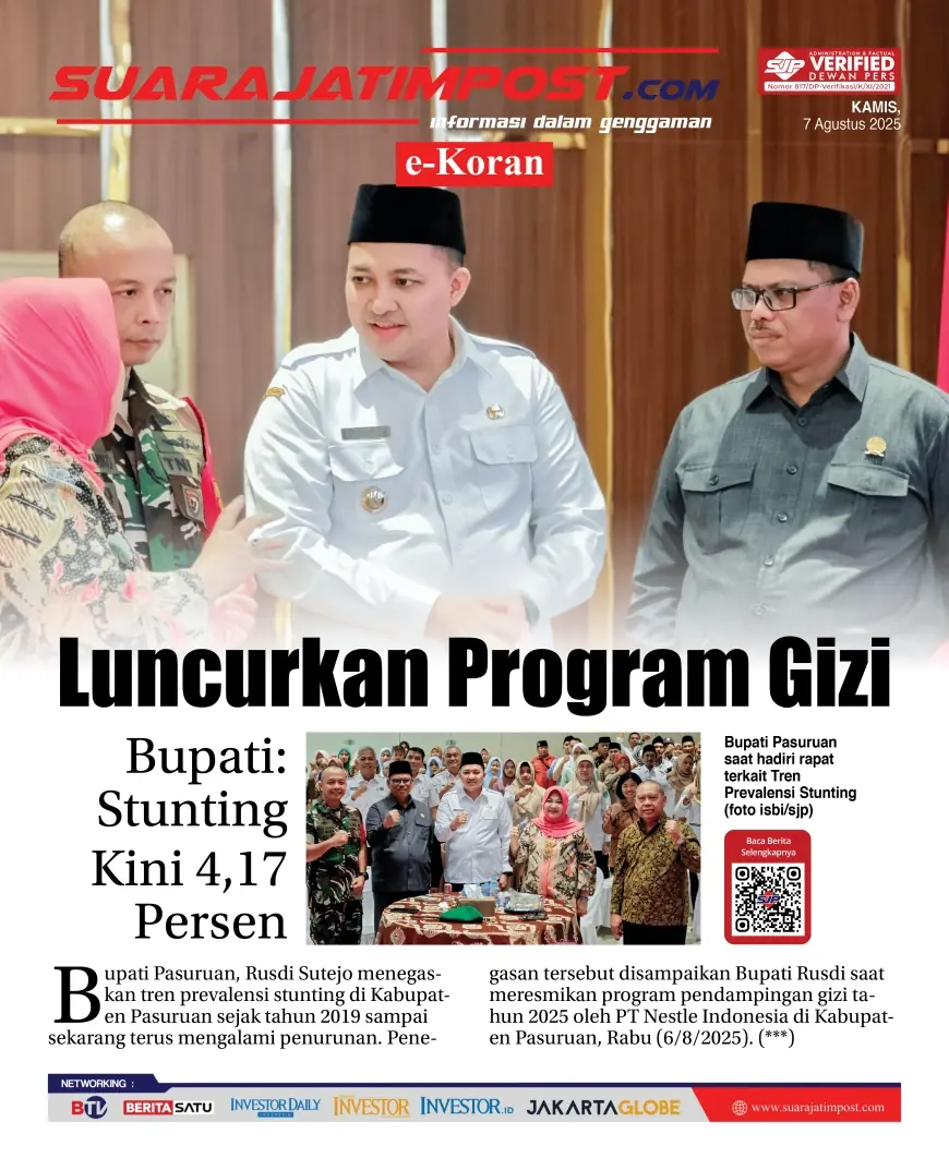 eKoran, Edisi Kamis, 7 Agustus 2025