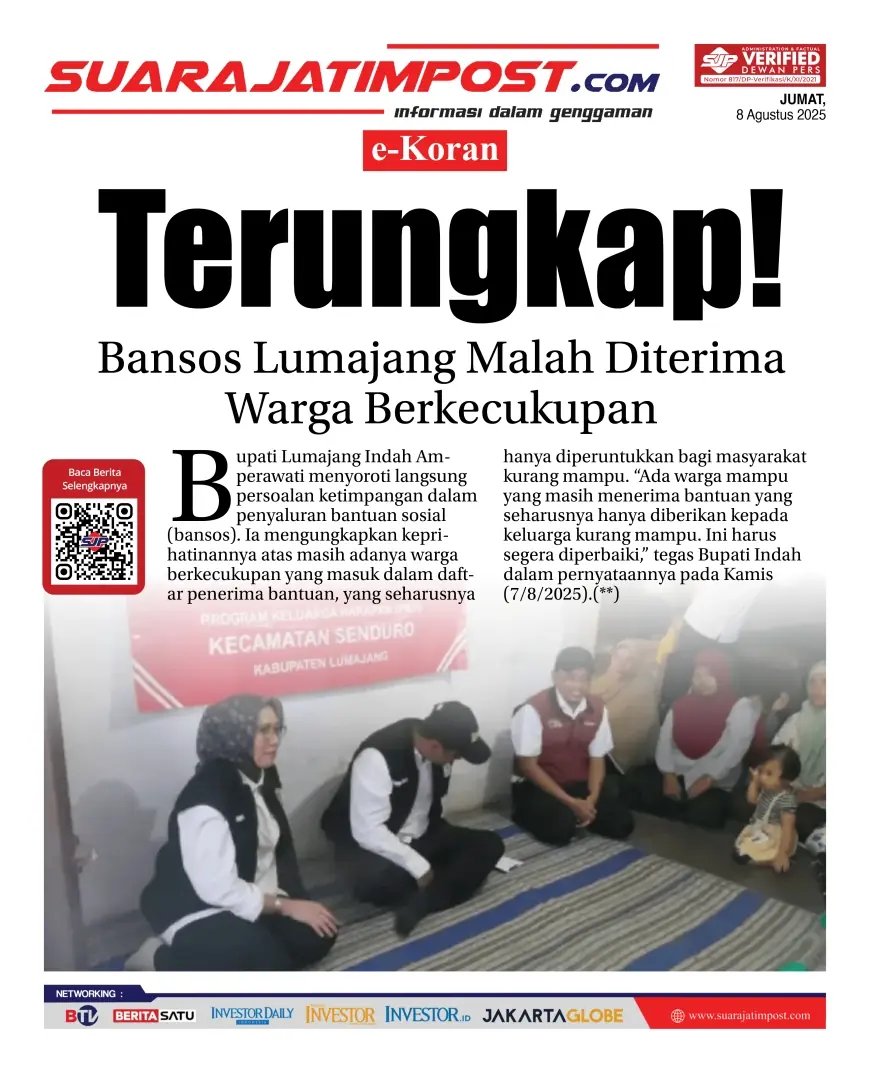 eKoran, Edisi Jumat, 8 Agustus 2025