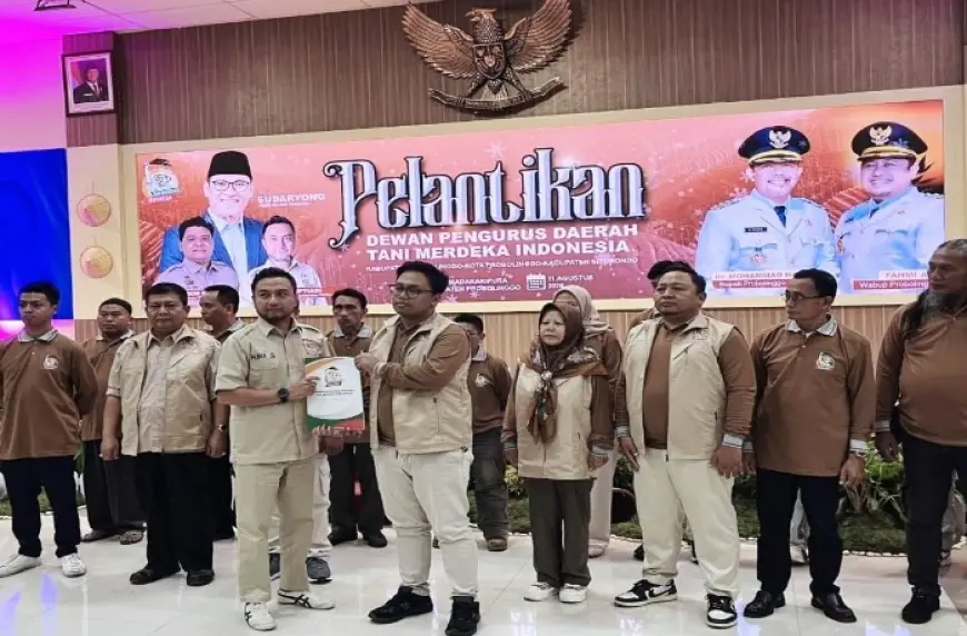 Dewan Daerah Tani Merdeka Indonesia Probolinggo-Situbondo Resmi Dilantik, Fokus Dukung Petani Hadapi Tantangan