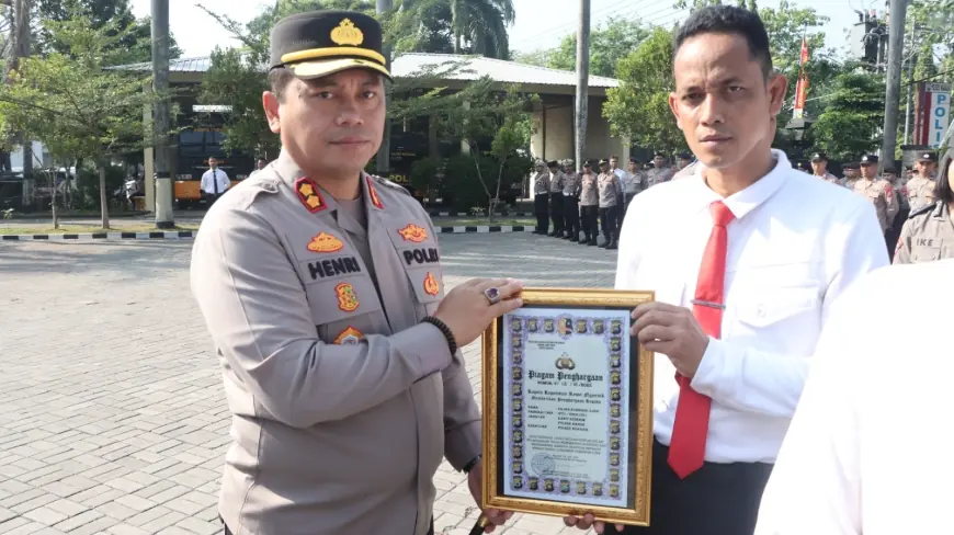 30 Polisi Nganjuk Dapat Penghargaan dari Kapolres