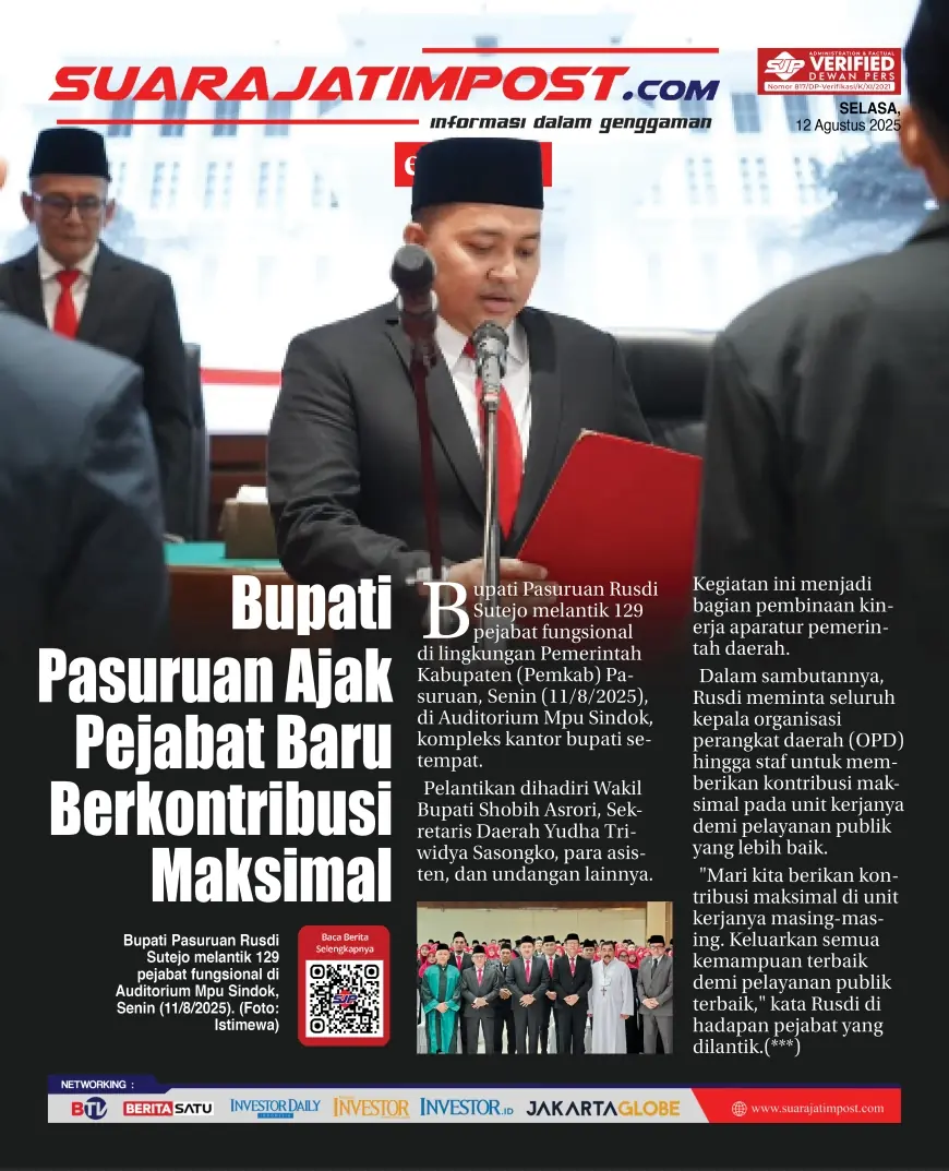 eKoran, Edisi Selasa, 12 Agustus 2025