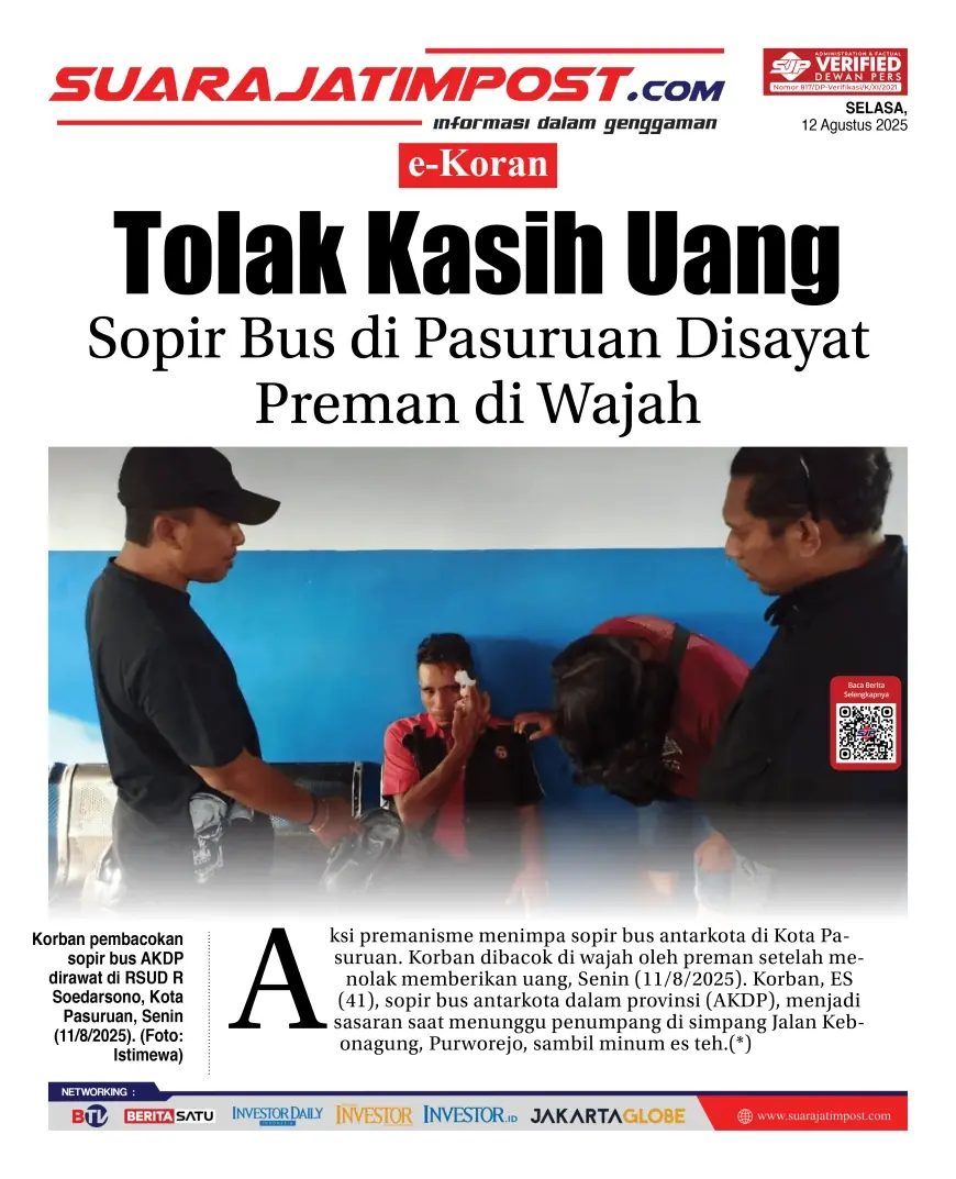 eKoran, Edisi Selasa, 12 Agustus 2025
