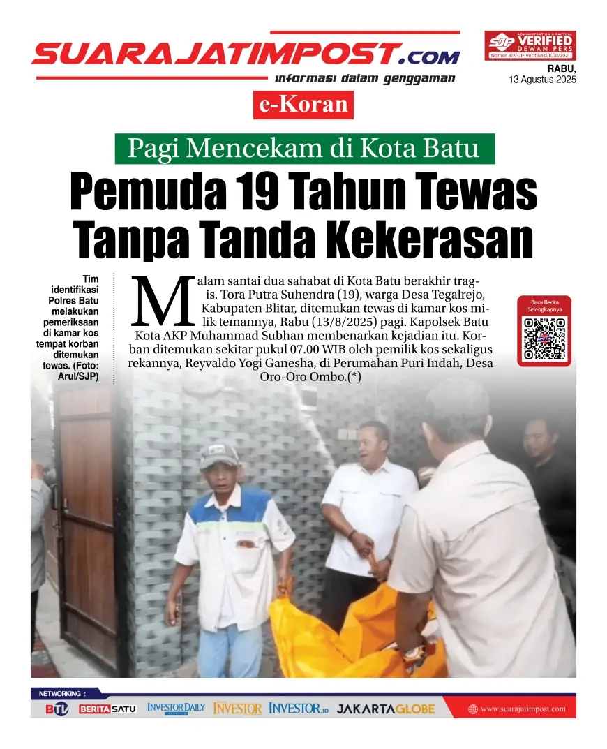 eKoran, Edisi Rabu, 13 Agustus 2025