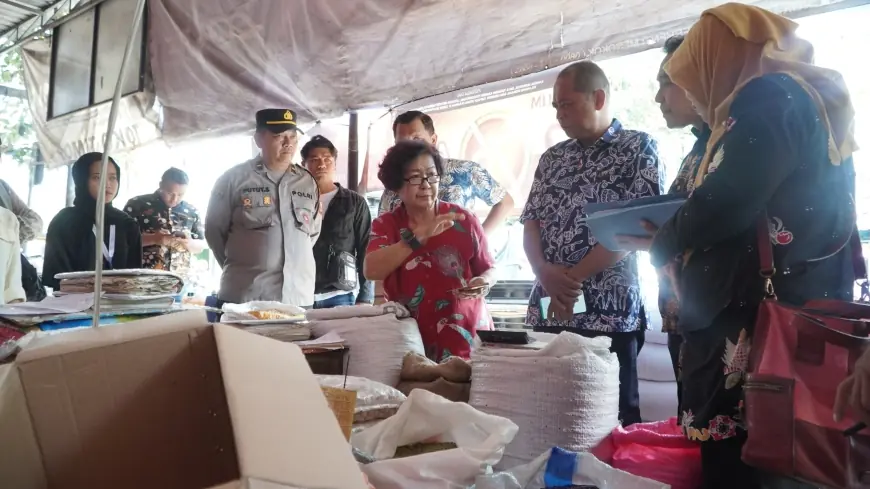 Cegah Kelangkaan, Satgas Pangan Polres Blitar Sidak Sejumlah Penggilingan Padi