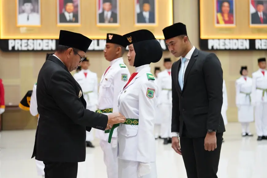 76 Anggota Paskibraka Kota Batu Resmi Dikukuhkan, Siap Kibarkan Merah Putih di HUT ke-80 RI