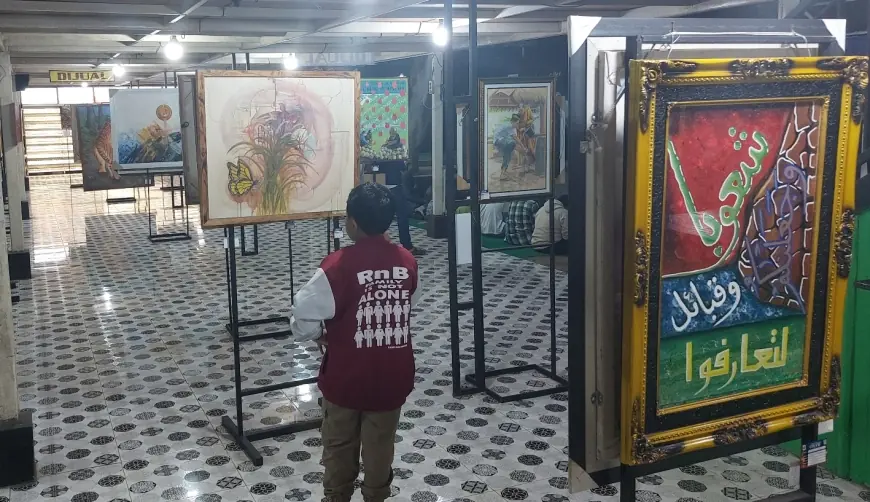 Pameran Lukisan Obor 6 di Kediri: Meluapkan Ekspresi dan Obat Rindu Seniman Lintas Kota