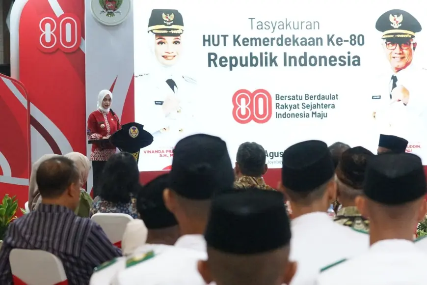 Gelar Malam Tasyakuran, Wali Kota Kediri Apresiasi Seluruh Pihak di HUT 80 RI