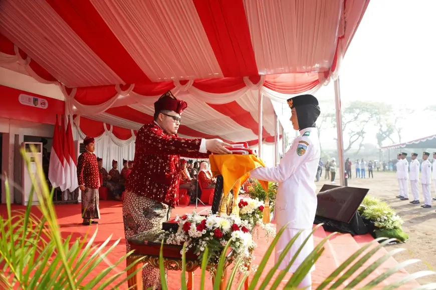 Upacara Kemerdekaan Ke-80 RI, Mas Dhito Ajak Masyarakat Jaga Spirit Perjuangan Pahlawan