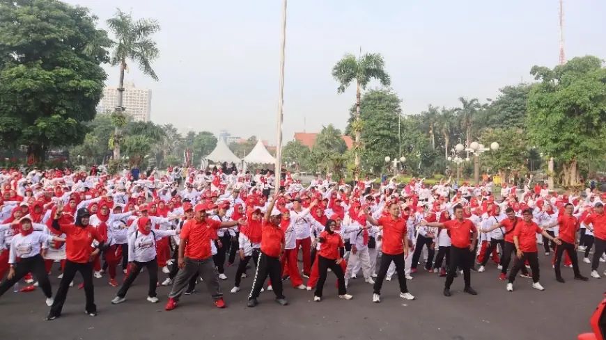 Bank Jatim dan Pemkot Surabaya Gelar Senam Lansia, Perkuat Kepedulian Sosial