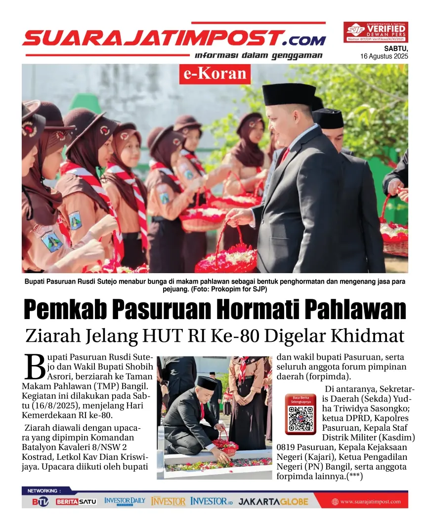 eKoran, Edisi Sabtu, 16 Agustus 2025