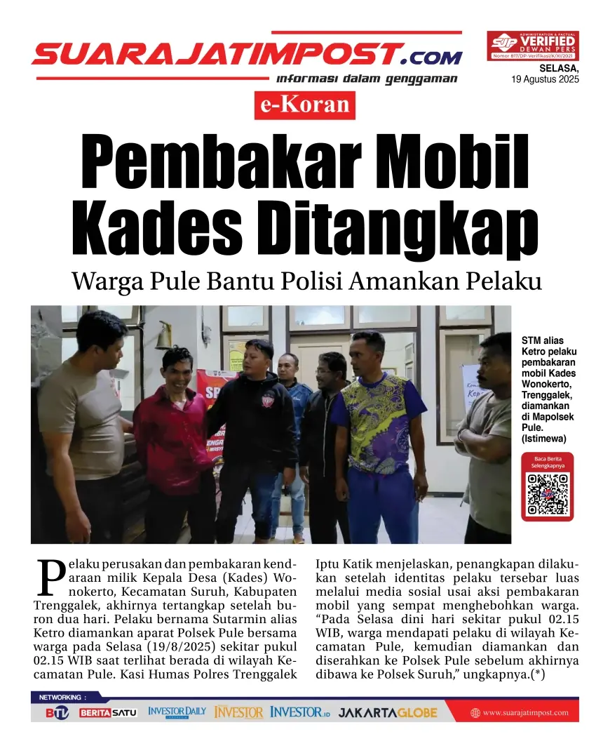 eKoran, Edisi Selasa, 19 Agustus 2025