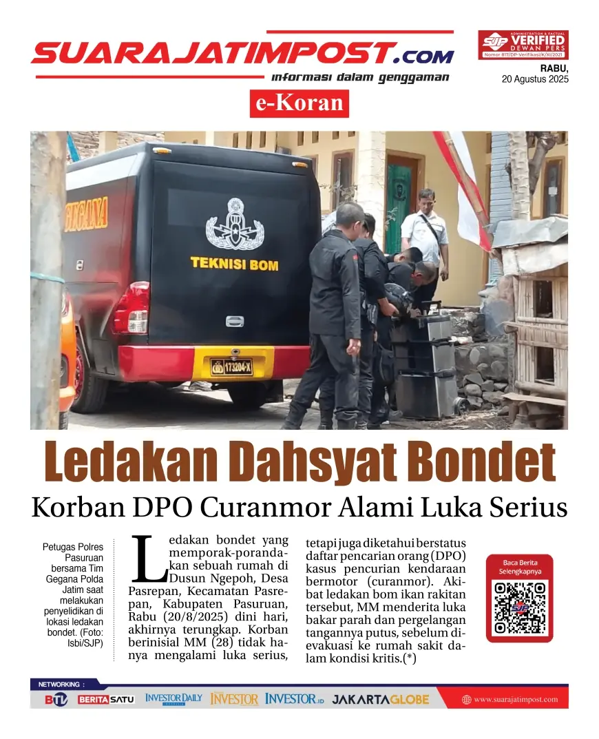 eKoran, Edisi Rabu, 20 Agustus 2025