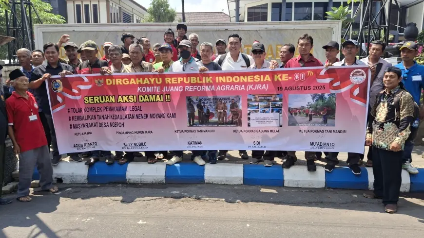 Komite Juang Reforma Agraria Tolak Pembangunan Makam Modern Shangrila Memorial Park di Tulungagung