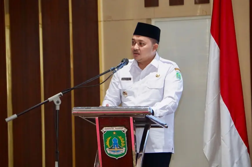 Satgas Percepatan Pencapaian Indikator Kinerja Daerah Resmi Dikukuhkan, Mas Rusdi Berharap Pertumbuhan Ekomoni Bisa Terealisasi dengan 33 Program Kerja