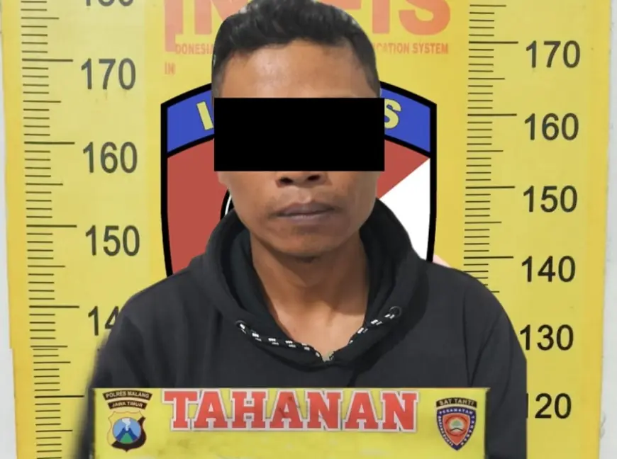 Terekam CCTV, Residivis Jambret di Tajinan Diringkus Polisi, Korban Rugi Rp8,5 Juta