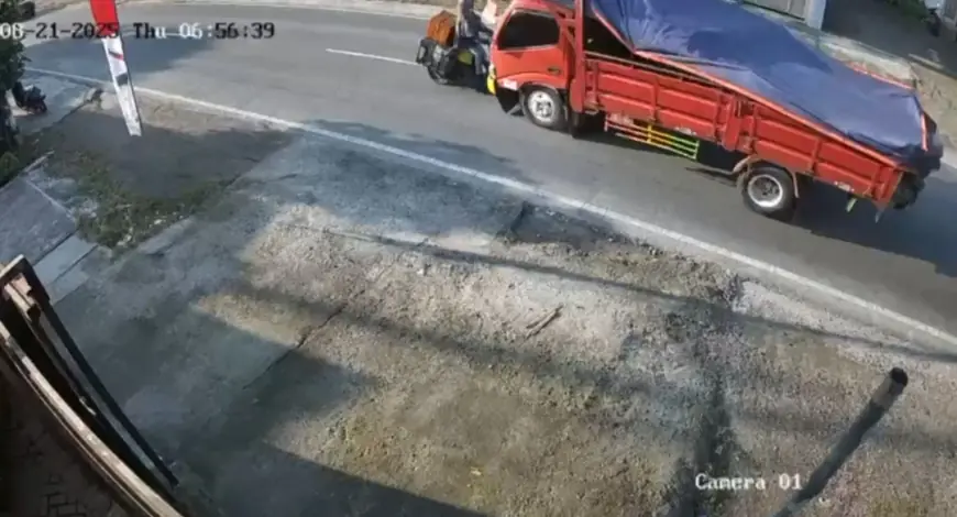 Motor Tabrak Truk di Jalan Raya Blitar-Kediri, Satu Orang Luka Serius
