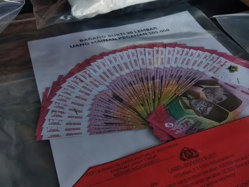 Bermodus Uang Mainan, Pemuda Sidoarjo Gasak Motor di Mojokerto