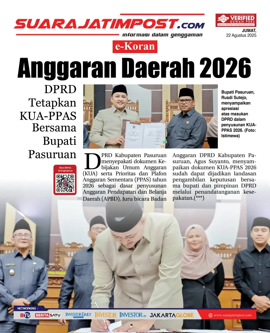 eKoran, Edisi Jumat, 22 Agustus 2025
