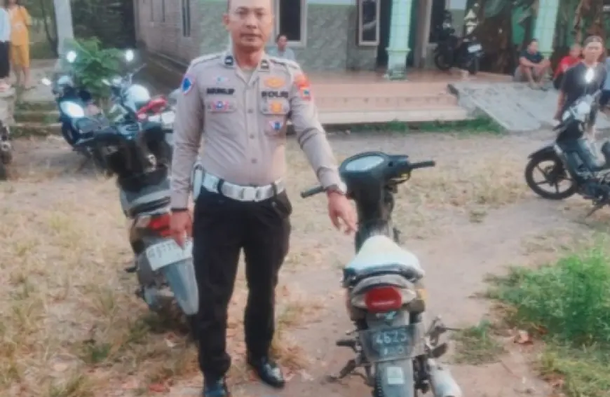Diduga Mengantuk, Pengendara Motor di Nganjuk Alami Kecelakaan hingga Pingsan