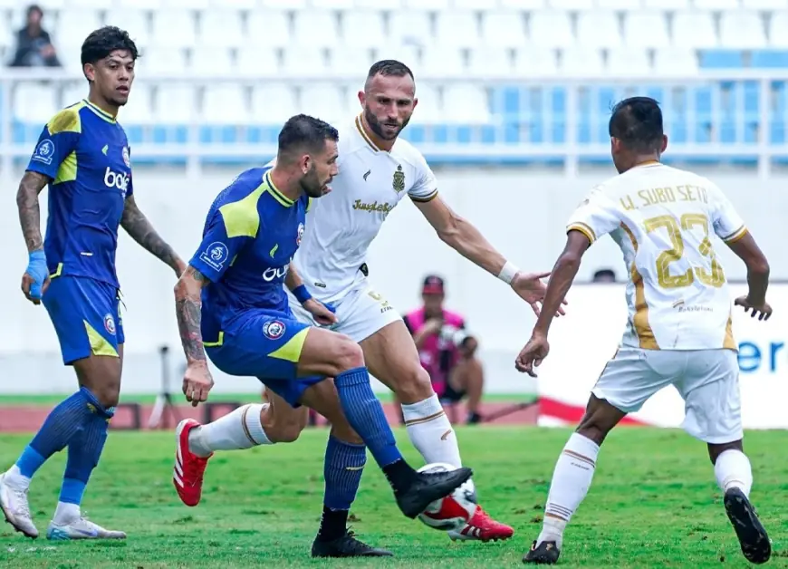 Menang Tipis atas Bhayangkara FC, Arema Puncaki Klasemen Super League 2025-2026