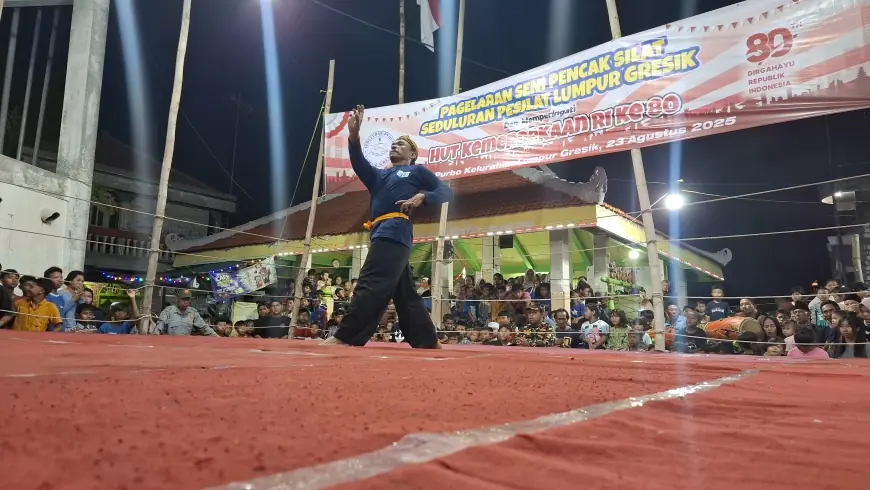 Dorong Regenerasi, Pagelaran Seni Pencak Silat Digelar Meriah di Gresik