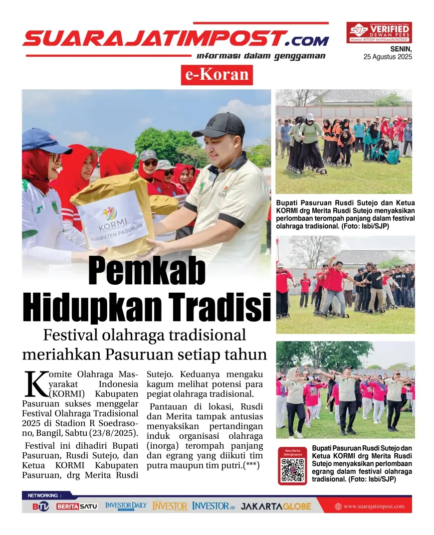 eKoran, Edisi Senin, 25 Agustus 2025