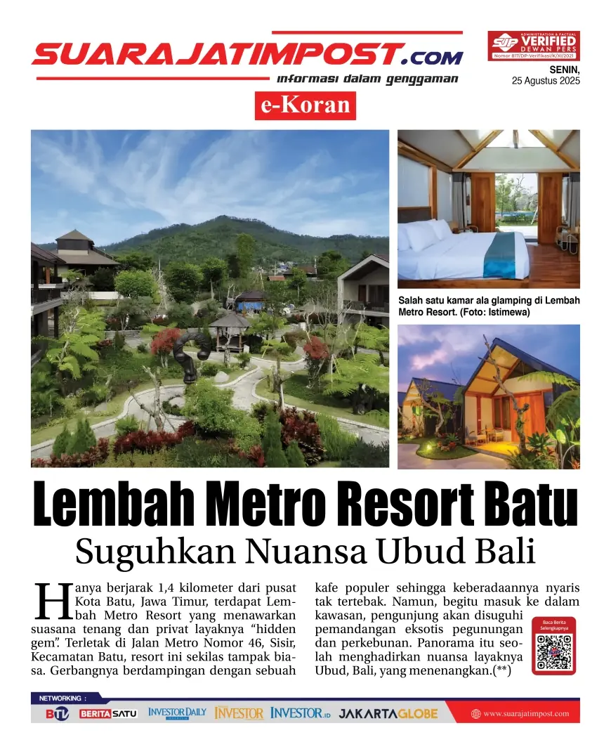 eKoran, Edisi Senin, 25 Agustus 2025