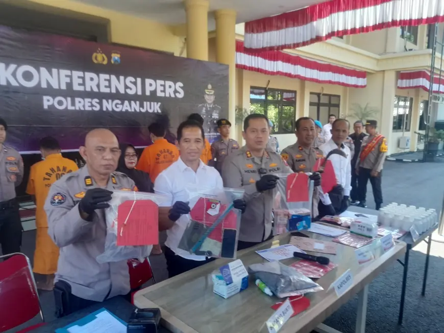 Polisi Nganjuk Amankan Sabu Seberat 30 Gram dan 26 Ribu Butir Pil Dobel L
