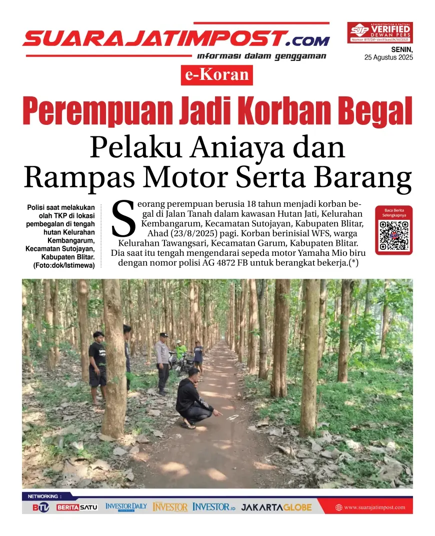 eKoran, Edisi Senin, 25 Agustus 2025