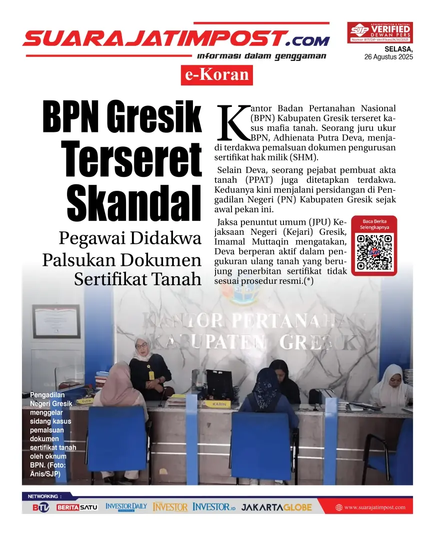eKoran, Edisi Selasa, 26 Agustus 2025