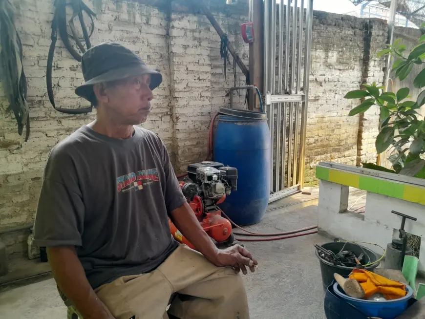 Krisis Ekonomi, Tukang Tambal Ban di Nganjuk Kesulitan Bertahan Hidup