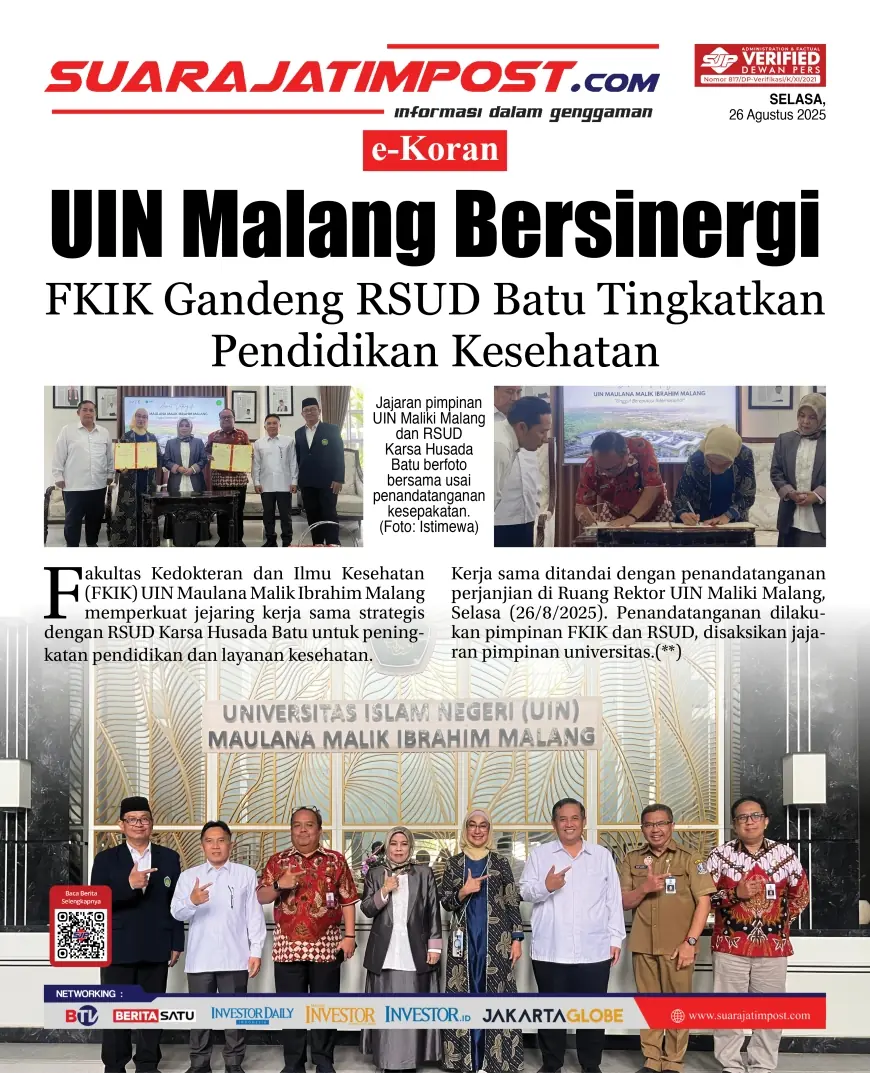 eKoran, Edisi Selasa, 26 Agustus 2025