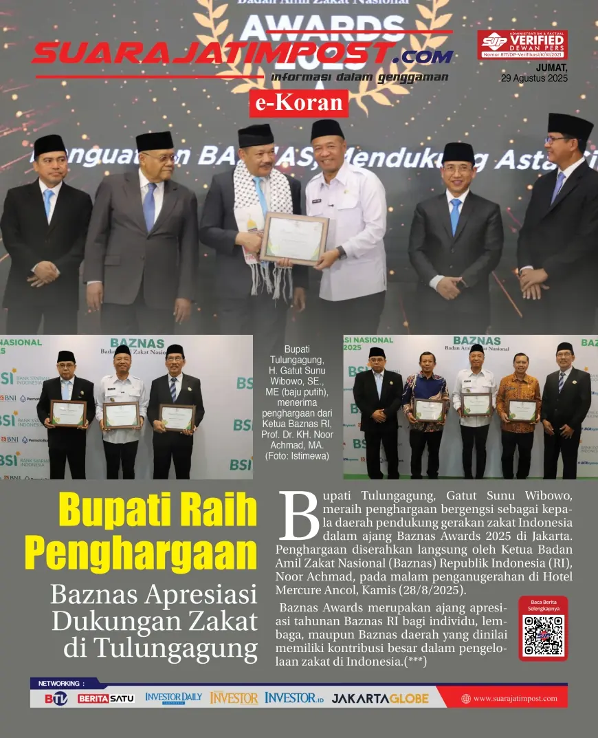 eKoran, Edisi Jumat, 29 Agustus 2025