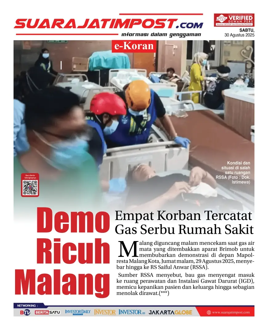 eKoran, Edisi Sabtu, 30 Agustus 2025