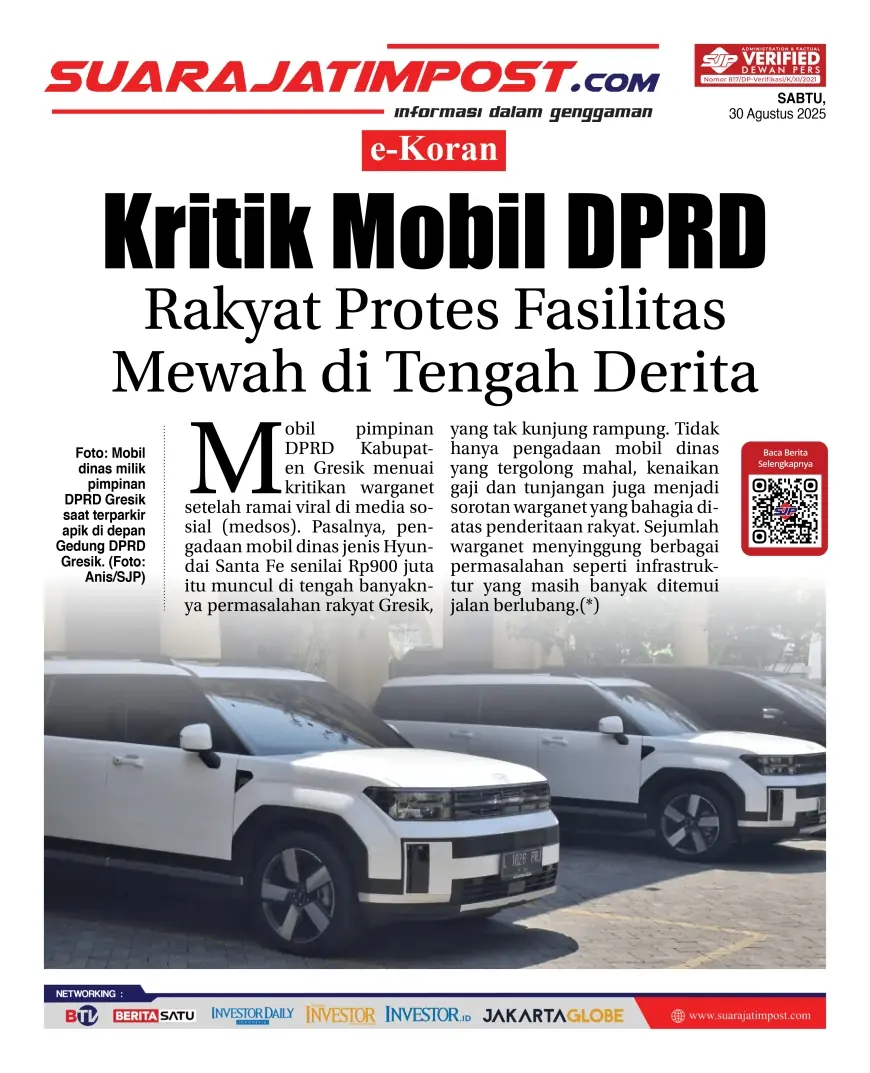 eKoran, Edisi Sabtu, 30 Agustus 2025