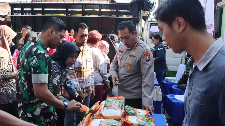 Polres dan Forkopimda Nganjuk Dukung Gerakan Pangan Murah