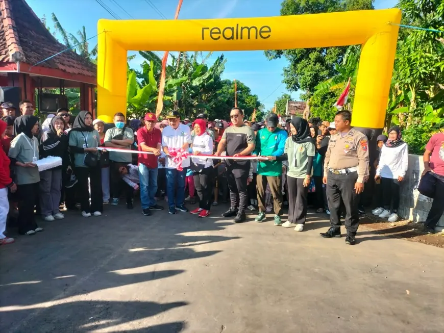 Meriah, Jalan Sehat Kampungbaru Nganjuk diikuti 15 Ribu Warga dengan Hadiah Utama Sepeda Motor