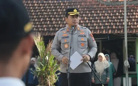 Kapolres Nganjuk Ajak Pelajar Tidak Terprovokasi Isu Negatif