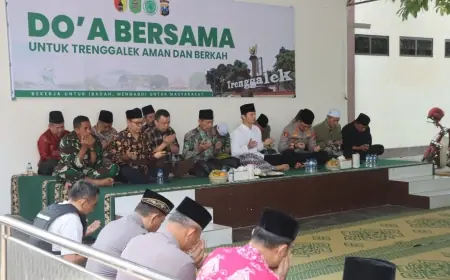 Polres Trenggalek dan MUI Gelar Doa Bersama, Teguhkan Komitmen Jaga Kondusifitas Daerah