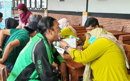 Kesadaran Ojol di Gresik Terkait Cek Kesehatan Meningkat