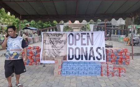 Posko Open Donasi Aksi Pejuang Gayatri Dibuka di Alun-Alun Tulungagung