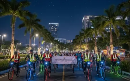 Tren Gowes Malam Hari, Sehat dan Bikin Komunitas Semakin Solid