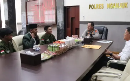 BEM UPDN Silaturahmi dengan Kapolres Nganjuk, Bahas Situasi Terkini