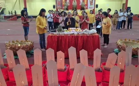 Ritual Sembahyang Arwah di Kelenteng Tjoe Tik Kiong Tulungagung, Doa untuk 900 Lebih Leluhur