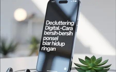 Decluttering Digital: Cara Bersih-Bersih Ponsel Biar Hidup Lebih Ringan