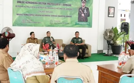 Dandim 0814 Jombang Gandeng Kades untuk Jaga Kondusifitas