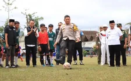 Kick-off Piala Kapolres Malang 2025 Warnai Semangat Sepak Bola Pelajar