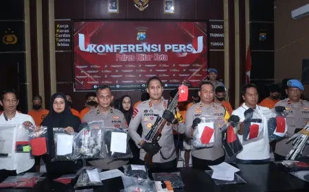 Senapan Angin Hingga Bom Bondet Jadi Senjata Pelaku Penyerangan Mako Polres Blitar Kota